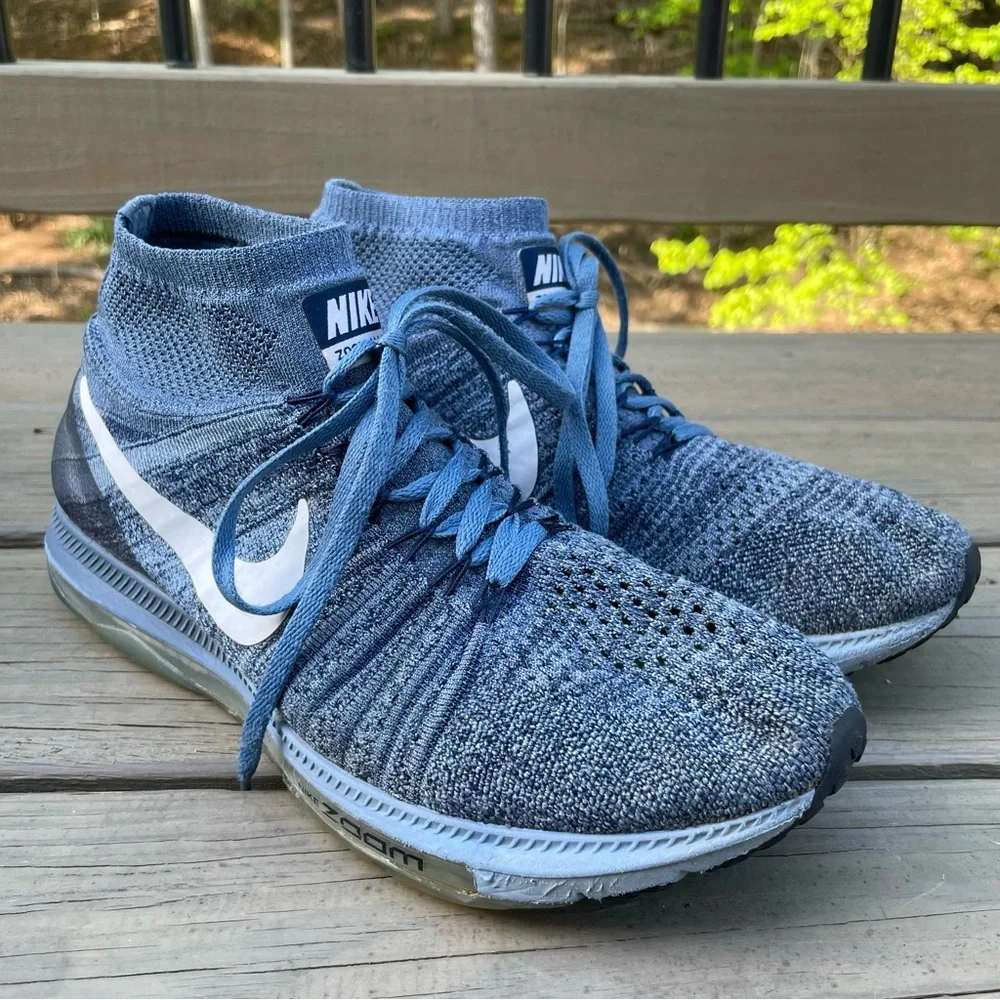 Nike Zoom All Out Flyknit Ocean Fog shoes size 9.5
